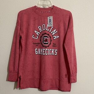 PRESSBOX Carolina Gamecocks Relaxed-fit Crewneck Long Sleeve T-shirt Size M